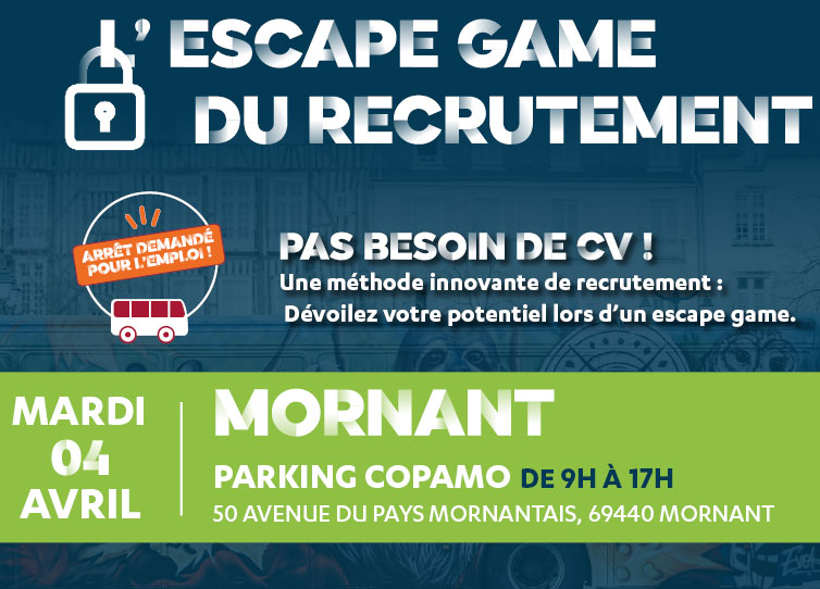 Arrêt demandé pour l’emploi : Escape game - simulateur de conduite